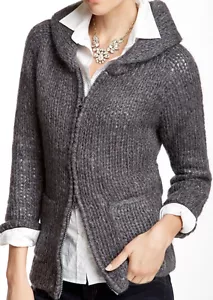 Joe's Jeans Richie Mohair Cardigan Heather Grey L NWT $268 - Picture 1 of 3