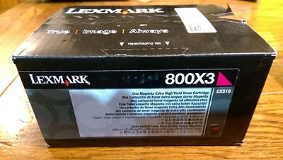 NEW! Lexmark 80C0X30 800X3 Magenta Extra High Yield Toner Cartridge for CX510 - Image 1 of 3