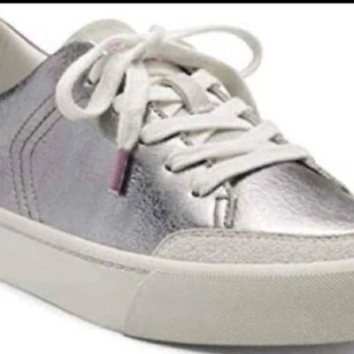 Zapatos informales para mujer Louise EtCie plateados, blancos y rosas.  Talla 5 1/2. Foto 1 de 4