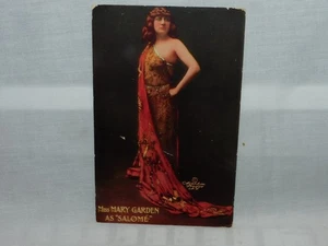 VINTAGE OPERA SIGNER PHOTO POSTCARD " MISS MARY GARDEN AS SALOME " 100% ORIGINAL - Picture 1 of 2