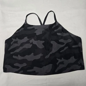 Old Navy Active Powersoft Light Support Built -in-bra Black And Gray Camo 3X - Picture 1 of 7