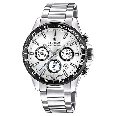 Reloj De Hombre Festina Cronógrafo Acero/Color Plateado Chrono F20560/1 - Imagen 1 de 3