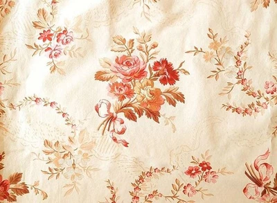 NEW Ralph Lauren POST ROAD SMALL FLORAL Designer Sateen Fabric Remnants Pieces - Image 1 of 2