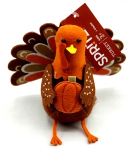 NEU Target 2024 Spritz Thanksgiving Filz Plüsch Truthahn Vogel Ernte Figur Neu mit Etikett - Bild 1 von 3