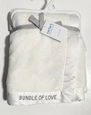 Manta Regalo Bebé Carters PAQUETE DE AMOR Minky Satén NUEVO Unisex Niño Niña Foto 1 de 2