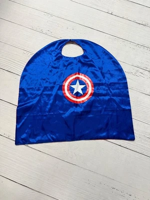 Kids Satin Reversible Spiderman/Captain America Superhero Dress Up Costume Cape - Image 1 of 4