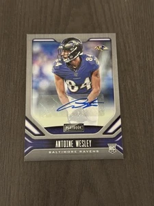 2019 Panini Playbook Rookies Signatures 200 ANTOINE WESLEY Signed Auto ROOKIE RC - Picture 1 of 3