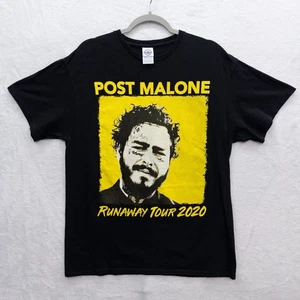 Post Malone Runaway Tour 2020 Band T-Shirt Black Size L - Picture 1 of 3