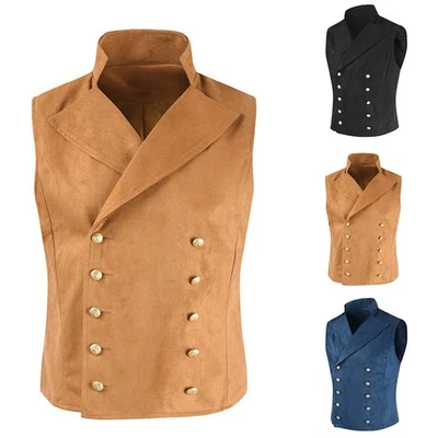 Gilet formel col en V sans manches pour homme costume confortable tenue d'affair - Photo 1/4
