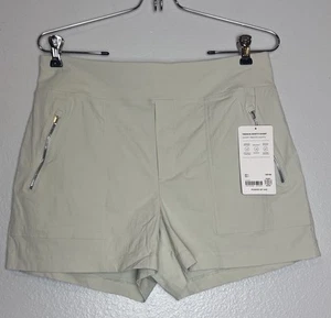Athleta Trekkie North Shorts Womens 8 Ripstop Quick Dry Moisture Wicking Green - Picture 1 of 7