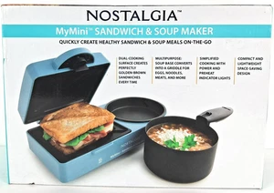 Nostalgia MyMini Sandwich & Soup Maker With Griddle. Compact & Light Weight NEW - Picture 1 of 14