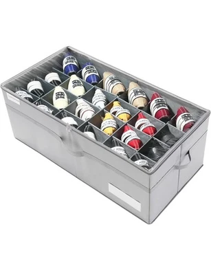 LUVHOMEE Organizador de Zapatos para Armario, Se Adapta a 24 Pares, Caja de Zapatos Grande Gris Foto 1 de 4