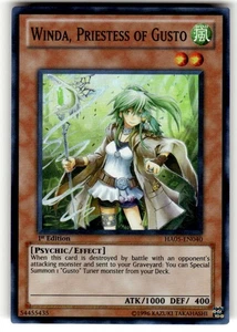 Winda, Priestess of Gusto HA05-EN040 Hidden Arsenal 5: NM st Edition - Picture 1 of 2