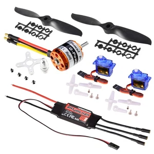 Hobbywing 40A ESC 1120KV Brushless Motor 9G Servo Propeller Power RC Fixed Wing - Picture 1 of 16