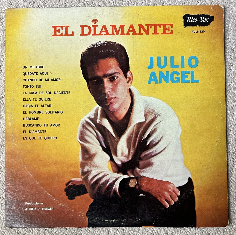 Julio Angel El Diamante LP Vinyl Rico-Vox RVLP-520 VG/VG - Image 1 of 4