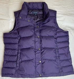 Damen Lands End Daunen gefütterte Weste Größe XL 18 dunkellila - Bild 1 von 7