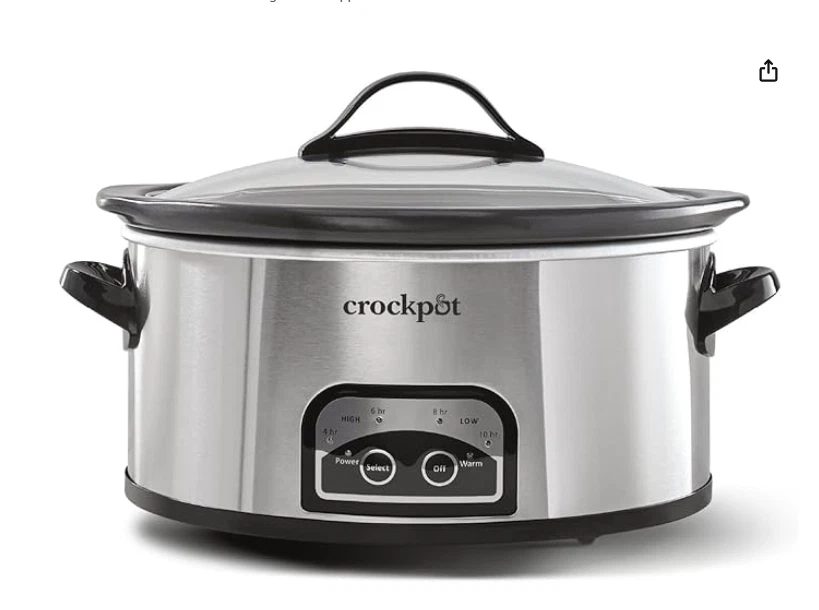 Crock-Pot 6 Quart Programmable Slow Cooker with Timer and Auto Food Warmer - Image 1 of 1