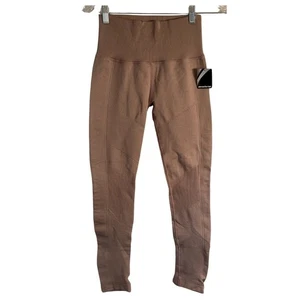 Marika Tek Workout Leggings Womens Size M Beige Mid-Rise Ankle Athleisure NWT - Picture 1 of 7