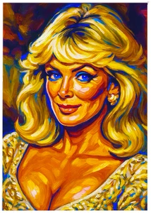 LINDA EVANS * Custom ACEO * Fun Novelty * CELEBRITY * Art Card * ATC - Bild 1 von 2