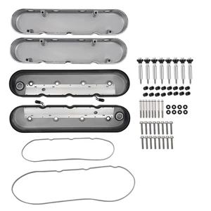 Cubiertas de válvula de aluminio fabricadas para motores LS con LS1, LS2 8082-2BK - Imagen 1 de 11