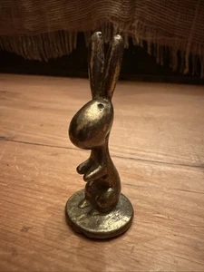 Art Deco Bronce Latón Conejo Años 20 HAGENAUER - Imagen 1 de 6