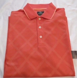 Camisa polo de golf Greg Norman for Tasso Elba pequeña coral de aguas profundas - Imagen 1 de 3