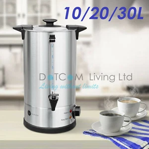 Electric Stainless Steel Catering Water Boiler Tea Urn Commercial 10/20/30 Litre - Picture 1 of 15