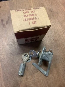 1956 FORD GLOVE BOX/TRUNK LOCK MATCH SET B6A-3689-A - Picture 1 of 1