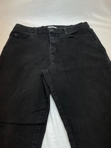 Lee Relaxed At The Waist Size 12 Short Black Jeans - Picture 1 of 10