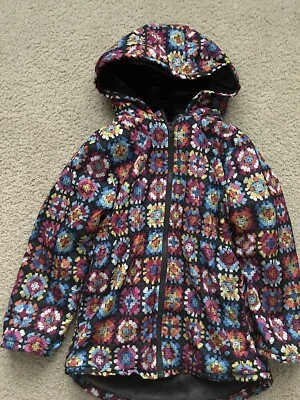 Chaqueta Penelope Mack Niñas Forrada de Vellón Talla 8 (M) Estampado Negro Rosa Foto 1 de 4