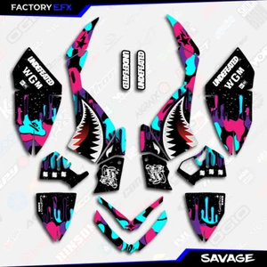 Nebula Savage Camo Racing Graphics kit fits 06-08 Polaris Outlaw 450 525 - Picture 1 of 2