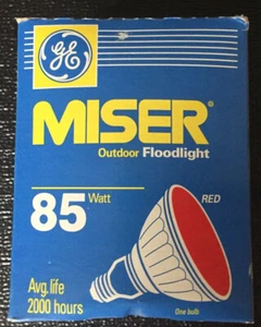 GE 13472 - 85 Watt - PAR38 - RED OUTDOOR FLOODLIGHT 120V - Medium - Picture 1 of 12