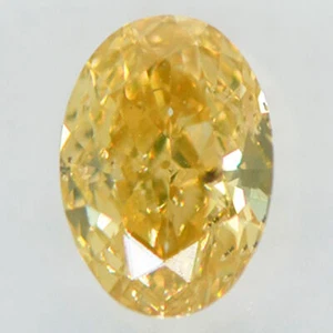 Oval Cut Diamond Fancy Brown Yellow Color Loose SI1 IGI Certificate 0.61 Carat - Picture 1 of 6