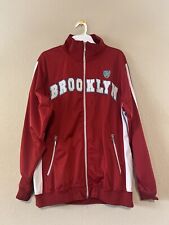 BROOKLYN XPRESS MEN'S ZIPUP ATHLETIC SPORTS CARDIGAN JACKET (RED) SIZE (LARGE)