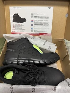 BOTAS DE TRABAJO REEBOK SUBLITE COJÍN COMP PUNTERA CORTE MEDIO NEGRAS RB4059 -Talla 15M - NUEVAS - Imagen 1 de 3
