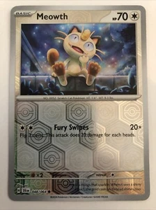 Pokémon TCG Shrouded Fable Meowth Reverse Holofoil 048/064 NM - Picture 1 of 2