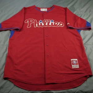 Philadelphia Phillies Jersey Mens XL Domonic Brown #9 Cool Base 52 Red Majestic - Picture 1 of 23