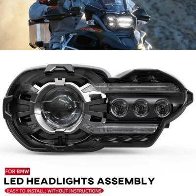 LED Headlights Headlamp Assembly For BMW K1200R K1200 R 05-08 K1300R 2009-2016 - Image 1 of 4