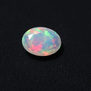 3 Kt 13,1x10 mm Natürlicher AAA Auffällig Grün Rot Feuer Weiß Äthiopischer Opal Ovalschliff - Bild 1 von 13