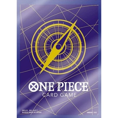 BANDAÏ NAMCO 10 sleeve ⭐️ Blue Compass ⭐️ One Piece TCG Card Game official V2 (2022)