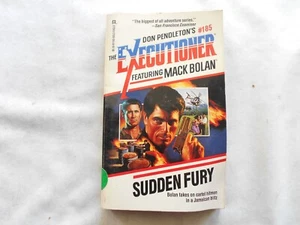 THE EXECUTIONER DON PENDLETON MARK BOLAN PB BOOK #185 SUDDEN FURY - Picture 1 of 2