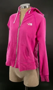 The North Face Womens Full Zip Hoodie Size S/P Pink Cotton/Polyester Jacket - Picture 1 of 9