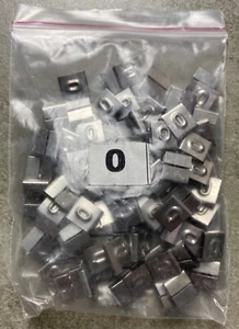 HAYATA ID-0, Stainless Steel Cable Marker 316SS, Symbol "0" , 100 Pc's Pkt - Picture 1 of 3
