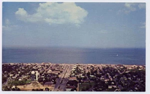 REHOBOTH BEACH DE early Business District Aerial View postcard - Picture 1 of 1