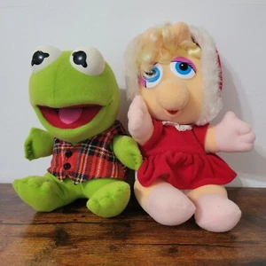 Jim Henson Miss Piggy y Kermit McDonalds Navidad Peluche Muppet Bebés 1987 - Imagen 1 de 13