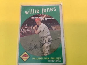 #208 WILLIE JONES PHILADELPHIA PHILLIES BASEBALL CARD - Picture 1 of 2