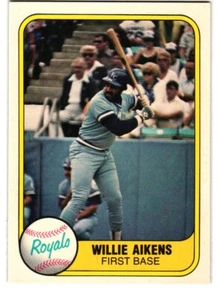 1981 Fleer #43 Willie Aikens Kansas City Royals - Picture 1 of 2