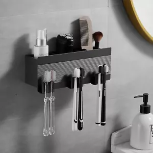 Zahnbürstenhalter selbstklebend Zahnbürstenhalter Bad Organizer 3 Fächer - Bild 1 von 9