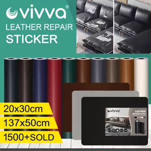 Self Adhesive Leather Repair Patch Couch Sofa Car Seat Chair Renovation Sticker - Picture 1 of 16