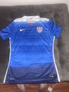 NIKE USMNT USA MENS SOCCER NATIONAL 2015 AWAY PLAYER ISSUED JERSEY L - Picture 1 of 9